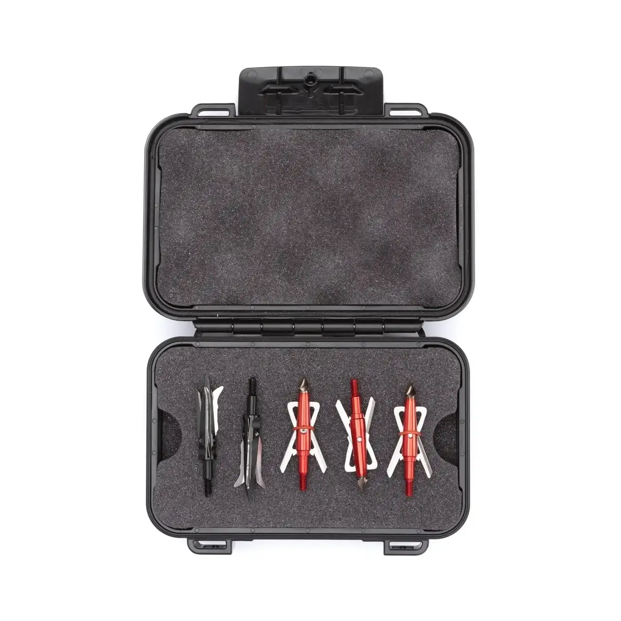 JunZhiJia 225 Broadhead Holder with broadheads Top view