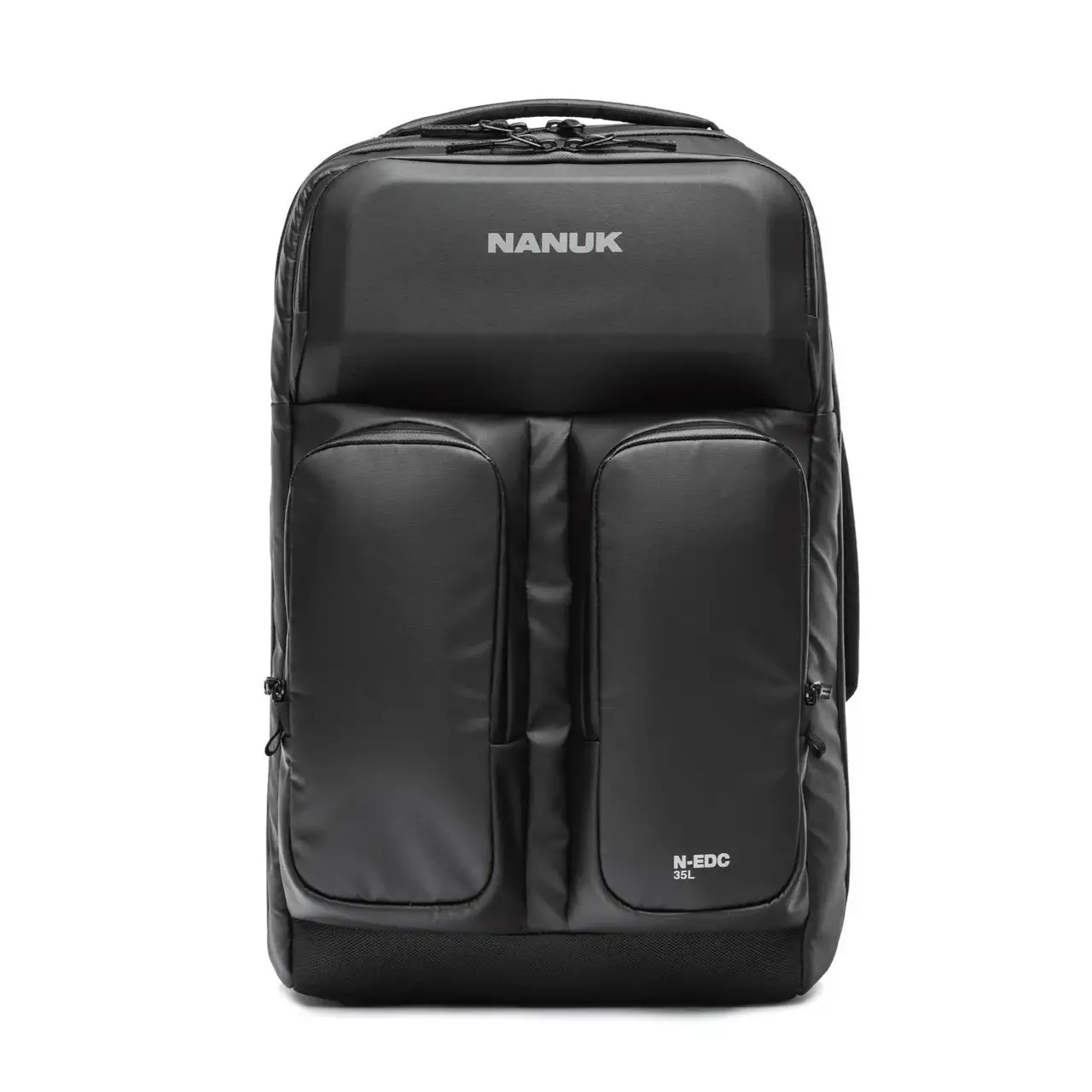 Black JunZhiJia backpack on a white background