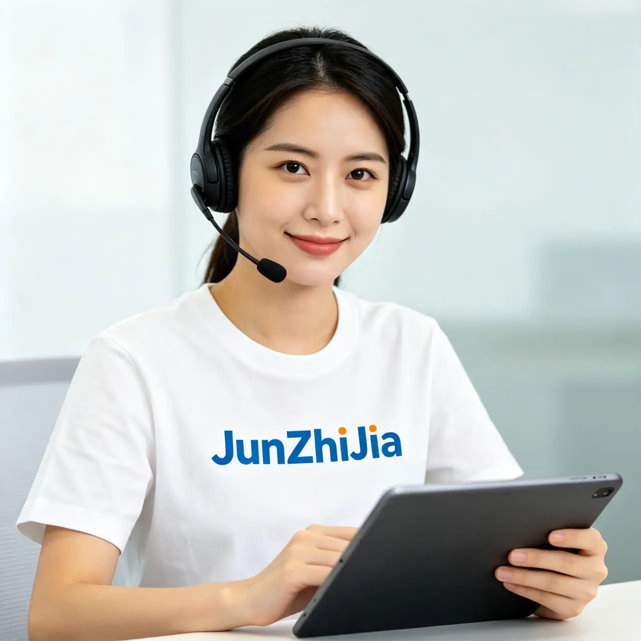 JunZhiJia employee working in Customer Service