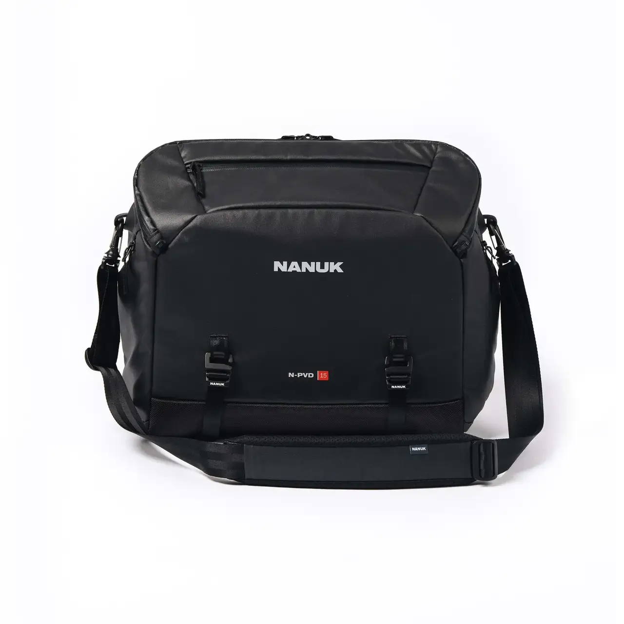 Compact, lightweight and entirely padded, the JunZhiJia N-PVD messenger bag NPVD-15L