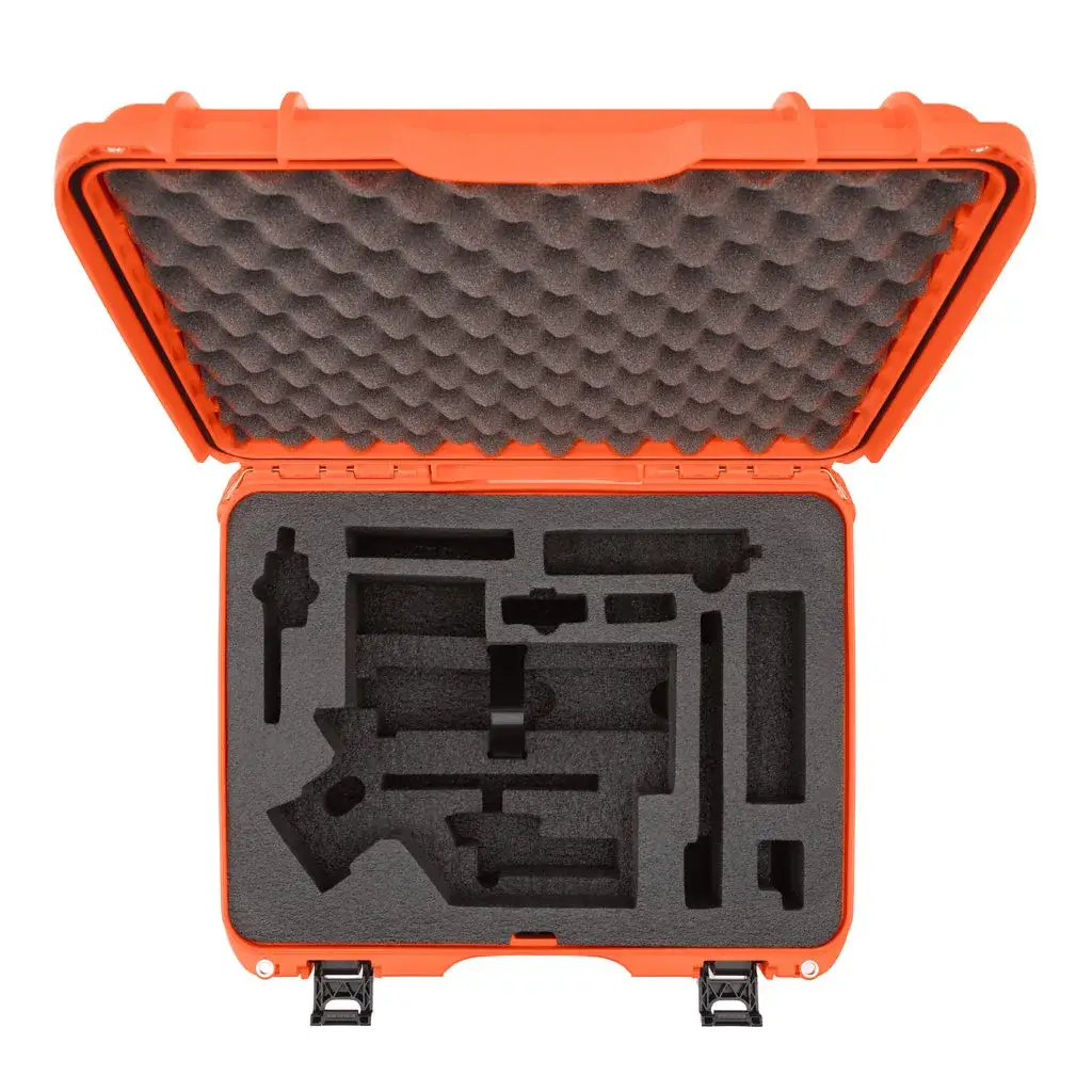 JunZhiJia 930 case orange for DJI Ronin RS4 top view empty foam
