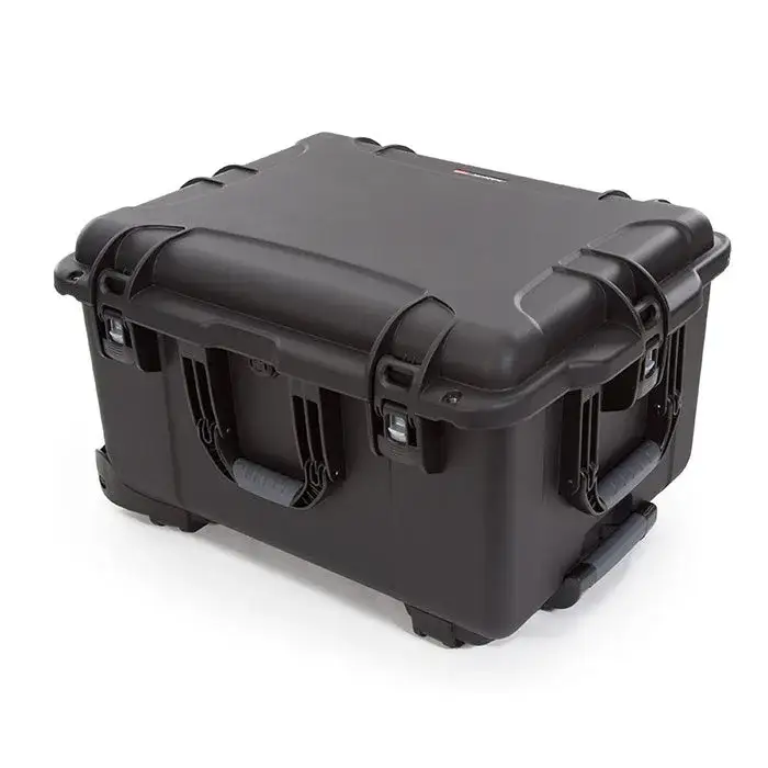 Three soft-grip handles make this wheeled case one of the most convenient and functional on the market.