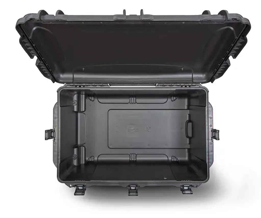 This MIL-Spec injection molded case is backed by a lifetime warranty. Inside, products can be secured with cubed foam, custom foam, padded dividers or the case can be purchased empty.