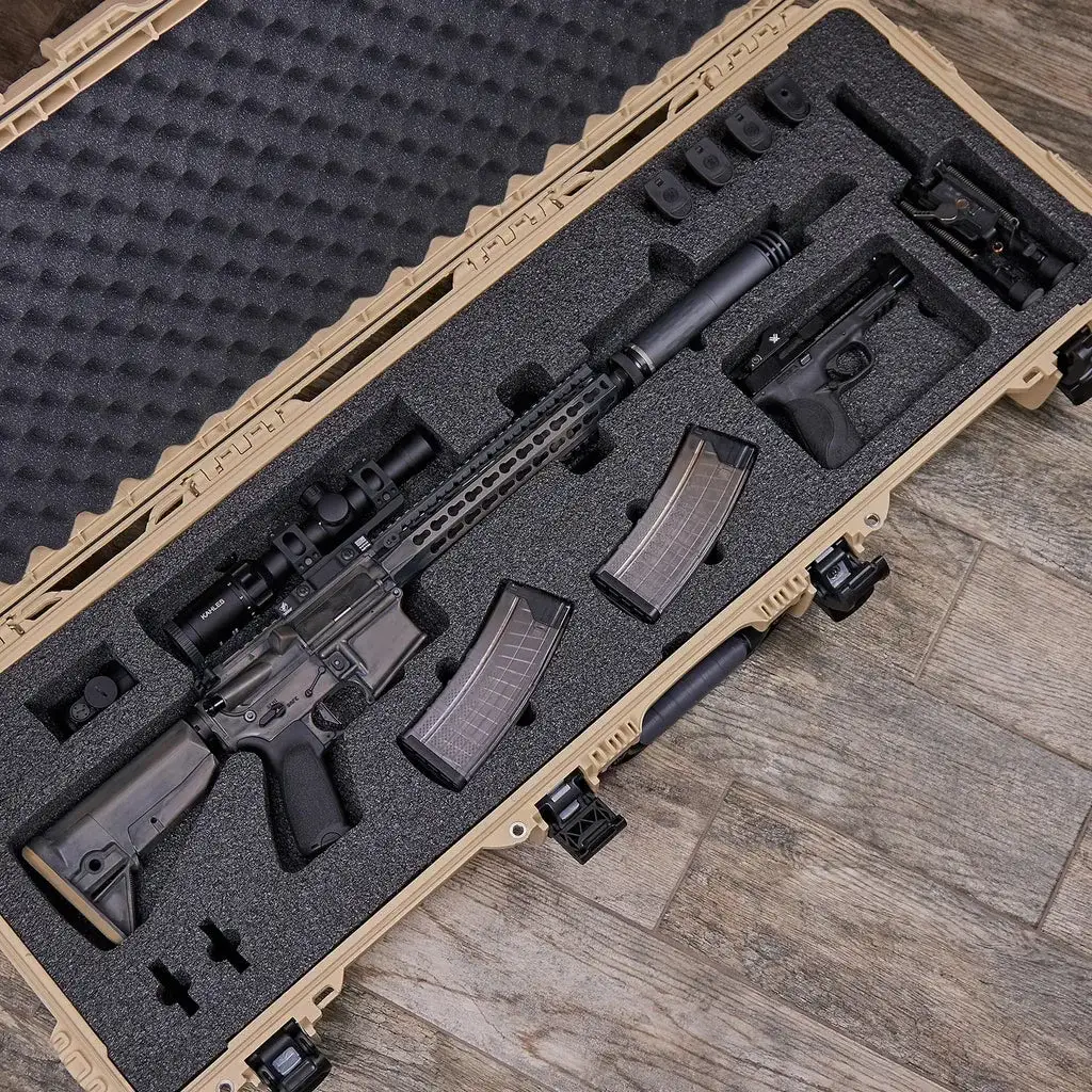 The case comes with all foam fillers so you can custom tailor the case to your individual requirements.